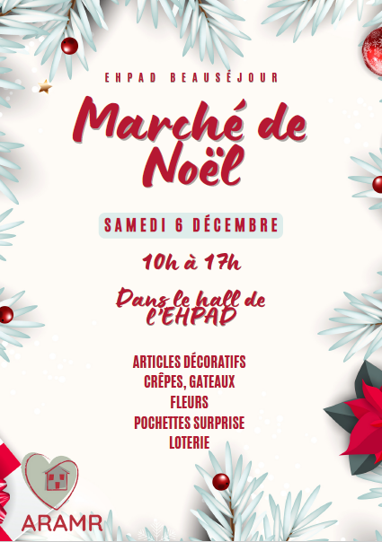 Marché de Noël EHPAD Aunay