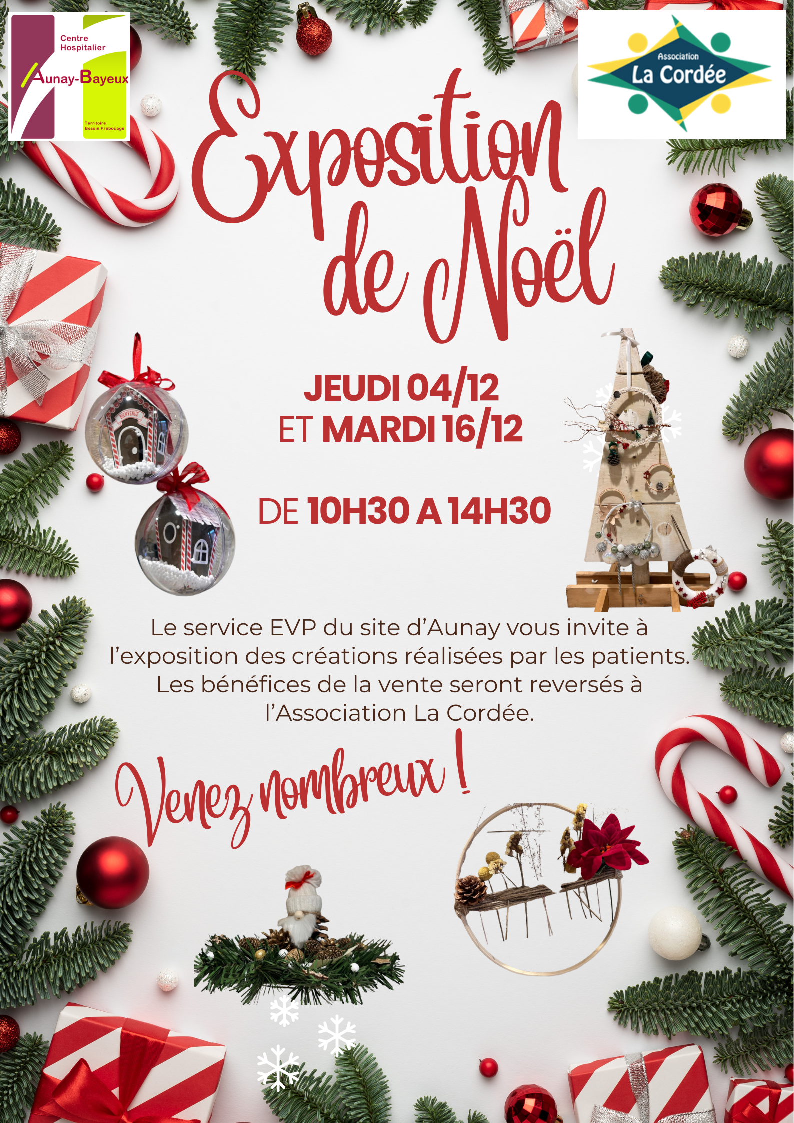 Exposition de Noël – service EVP Aunay